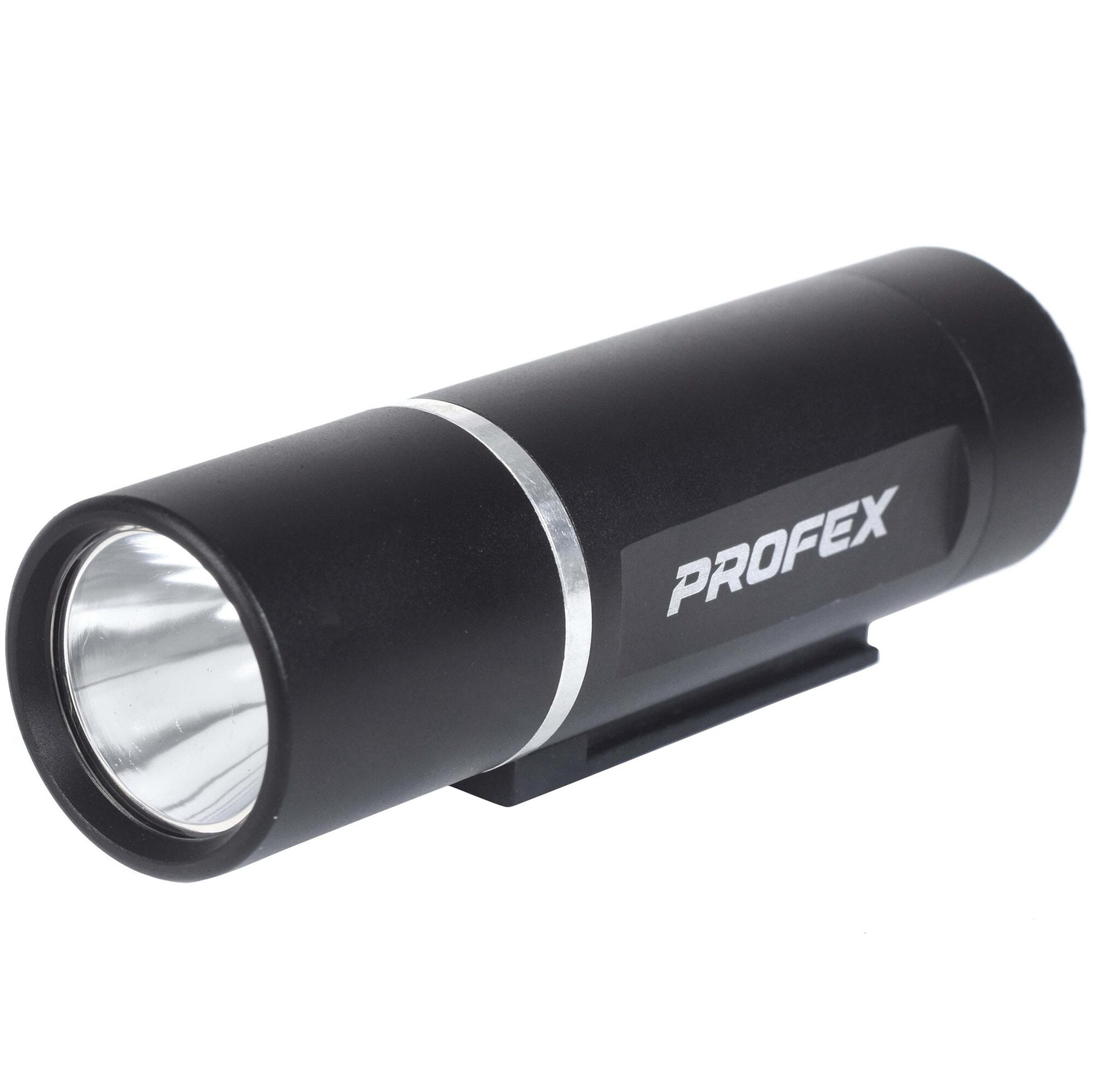 Lampka rowerowa przednia 1 WAT LED Profex na baterię, aluminiowa 3/6