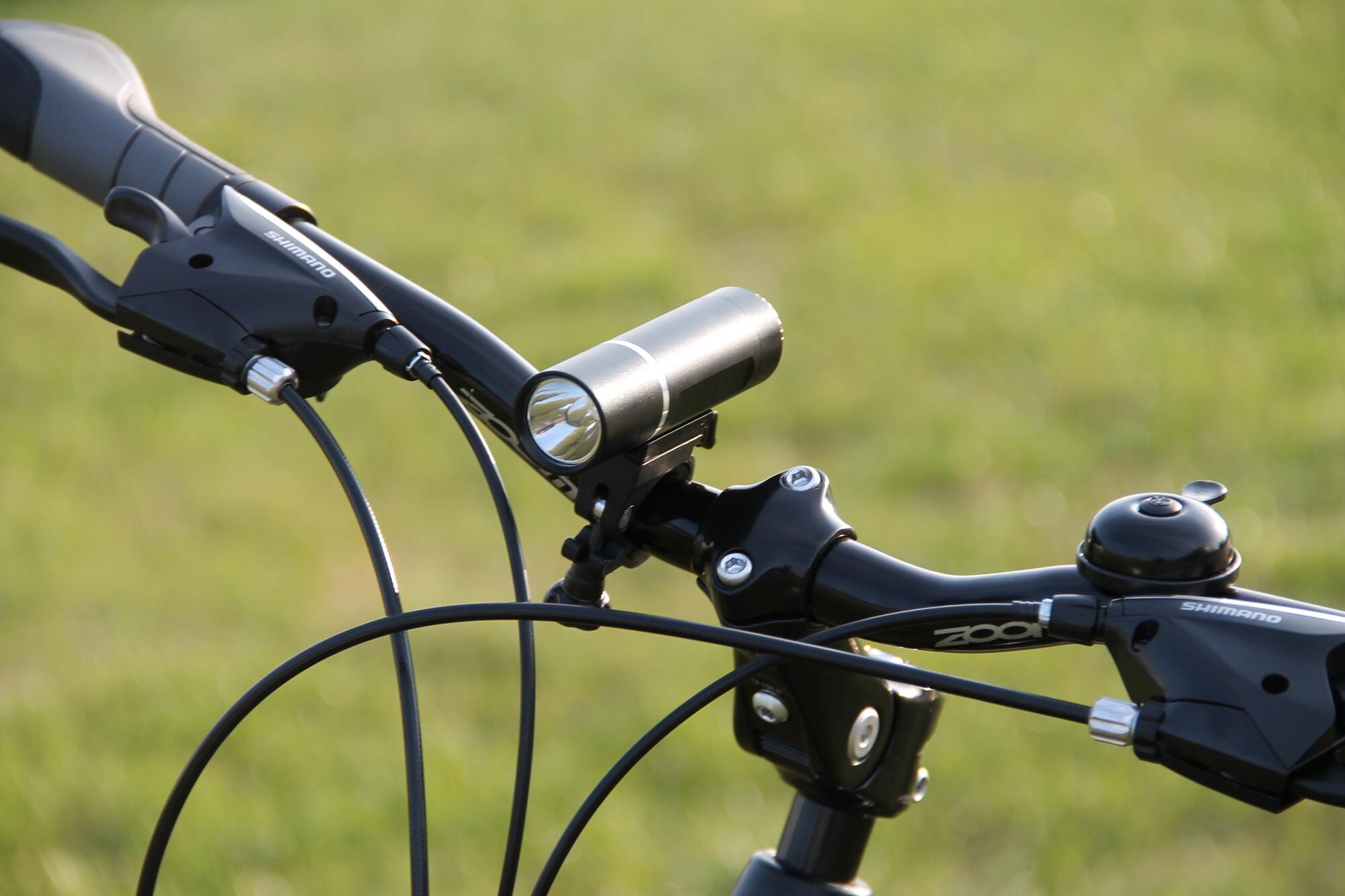 Lampka rowerowa przednia 1 WAT LED Profex na baterię, aluminiowa 5/6
