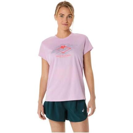 Tshirt Motif/style Logo FUJITRAIL Homme (Violet Clair)