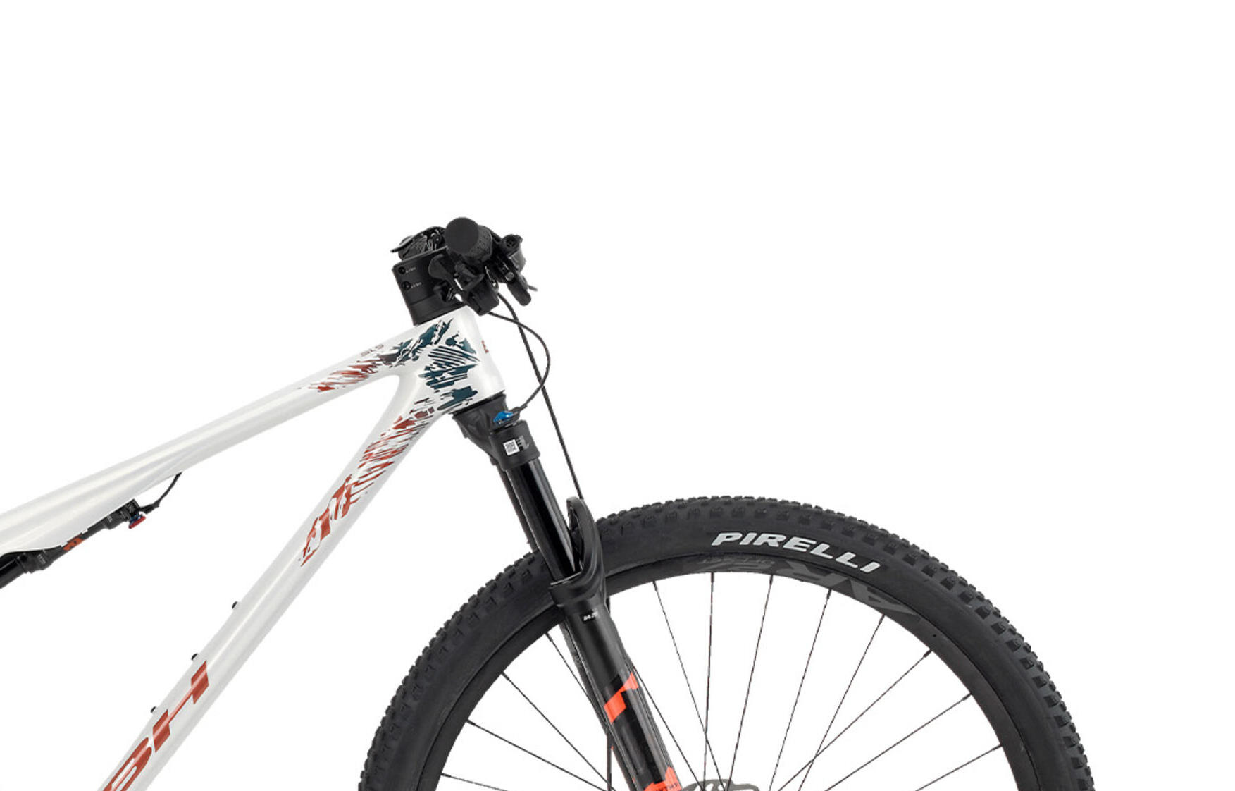 Bicicleta Mtb Bh Lynx Sls 6.0 Blanco-Naranja 2/4
