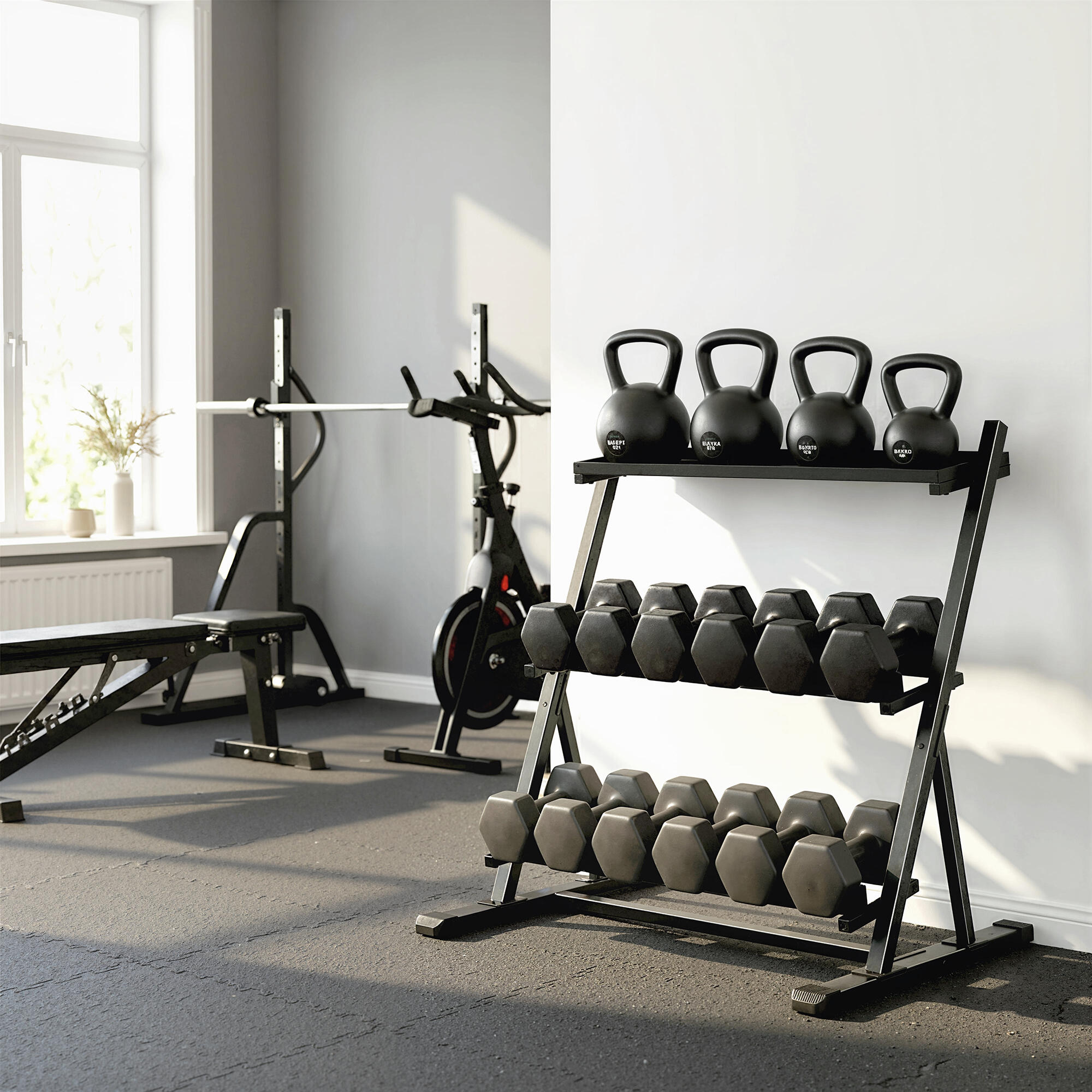 Suporte para Halteres SPORTNOW Preto 5/5