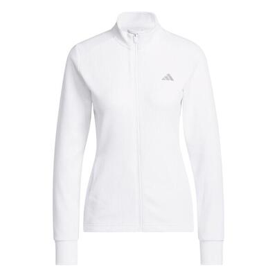 Adidas Textured Jacket giacca da golf da donna bianca