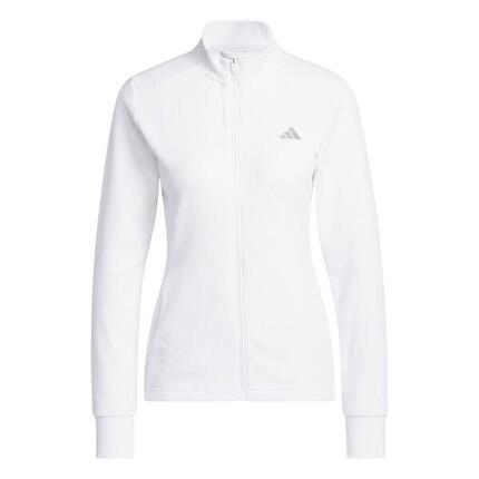 Adidas Textured Jacket, Golfjacke für Damen, Weiß