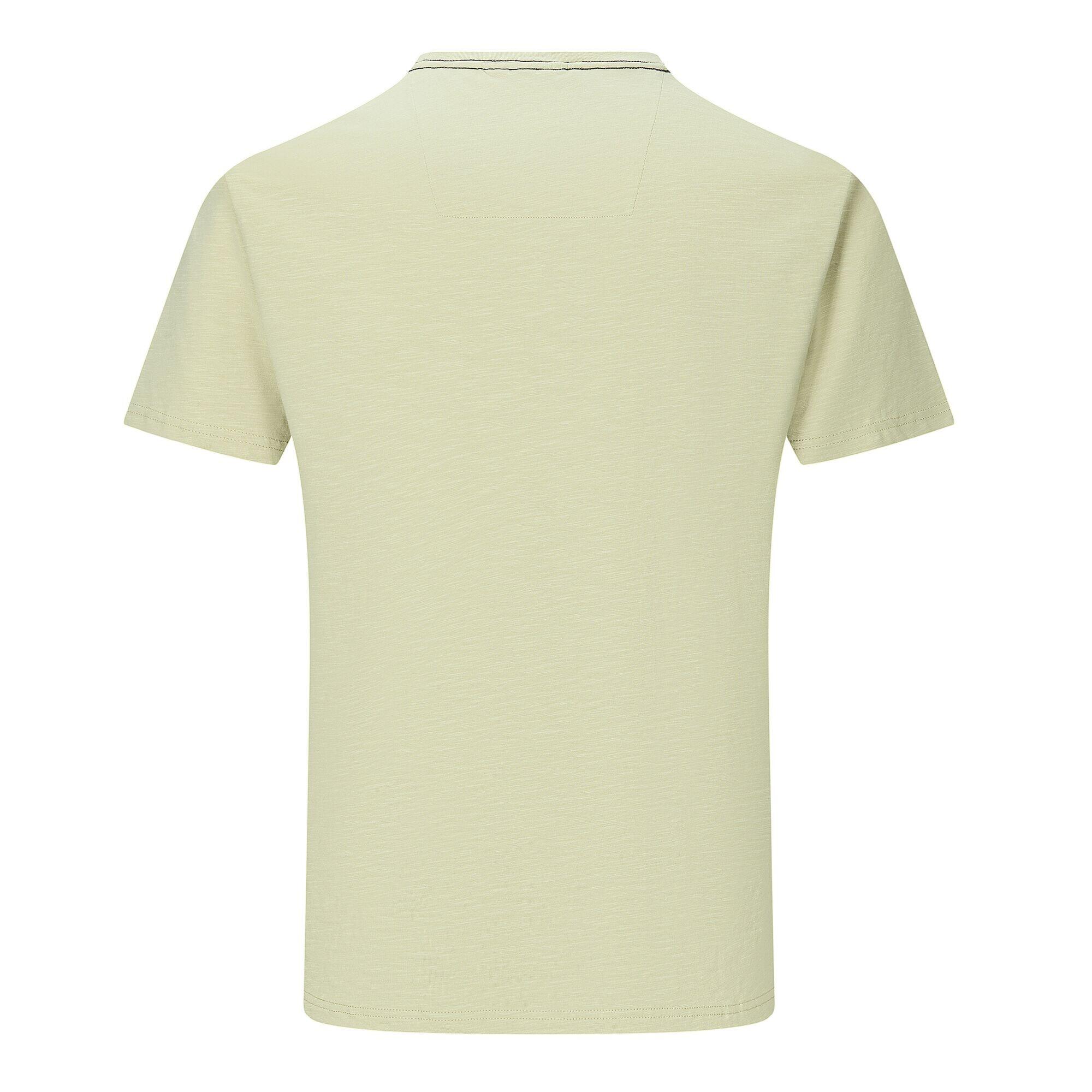 Tshirt Motif/style Logo FINLO Homme (Blanc Cassé) 2/5