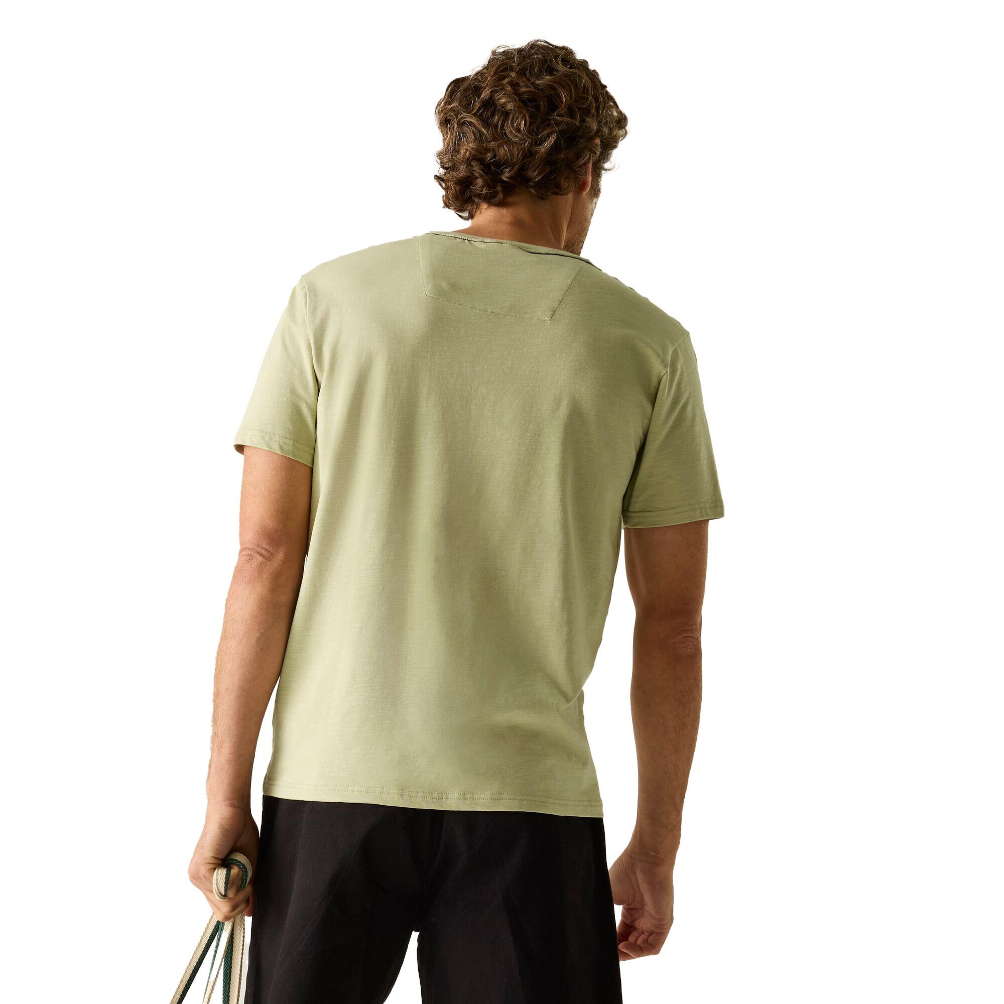 Tshirt Motif/style Logo FINLO Homme (Blanc Cassé) 4/5