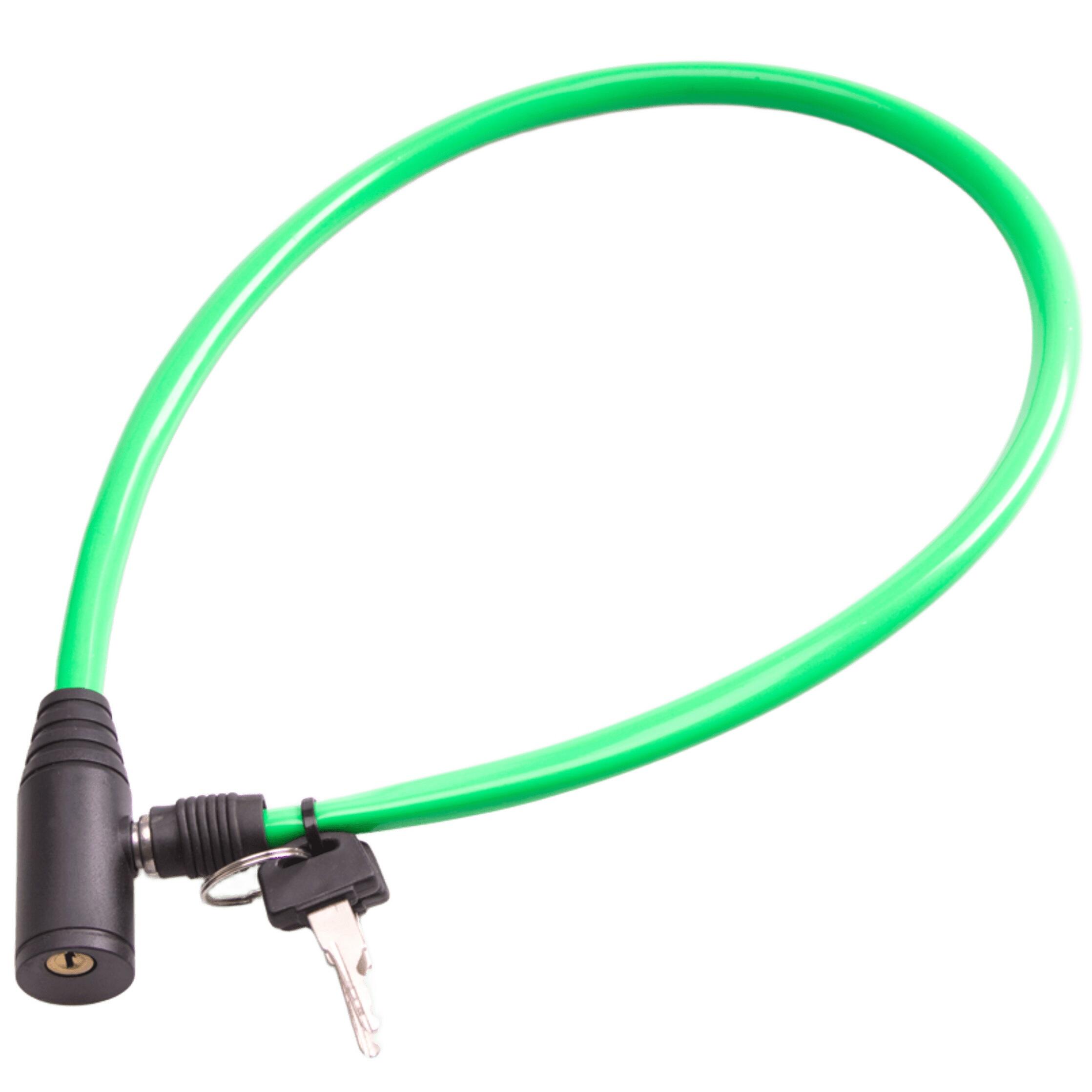 Zapięcie rowerowe łańcuch 60 cm/10 mm Profex na klucz zielona 1/4
