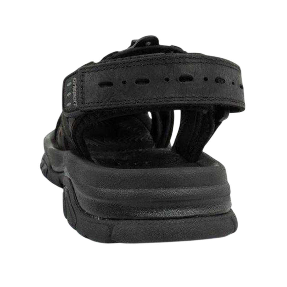 Leren sandalen heren (Zwart) 2/5
