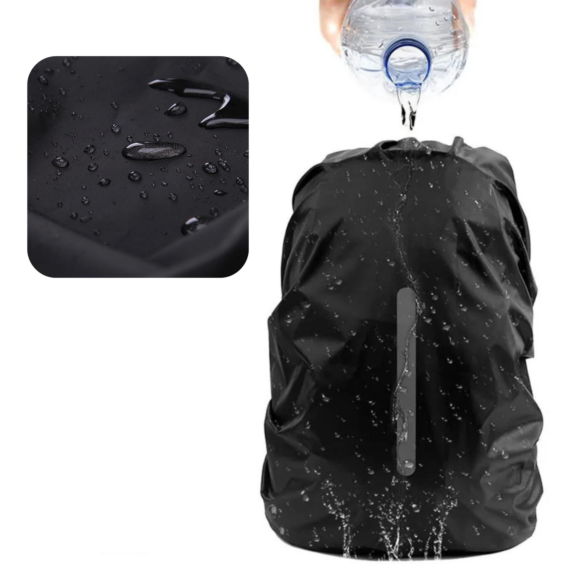 Voděodolný reflexní obal na batoh 15-25L černý 3/3