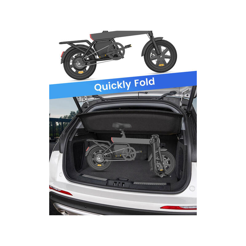 Bicicletă electrică pentru adulți DYU B20 MINI Baterie 36V 7.8Ah