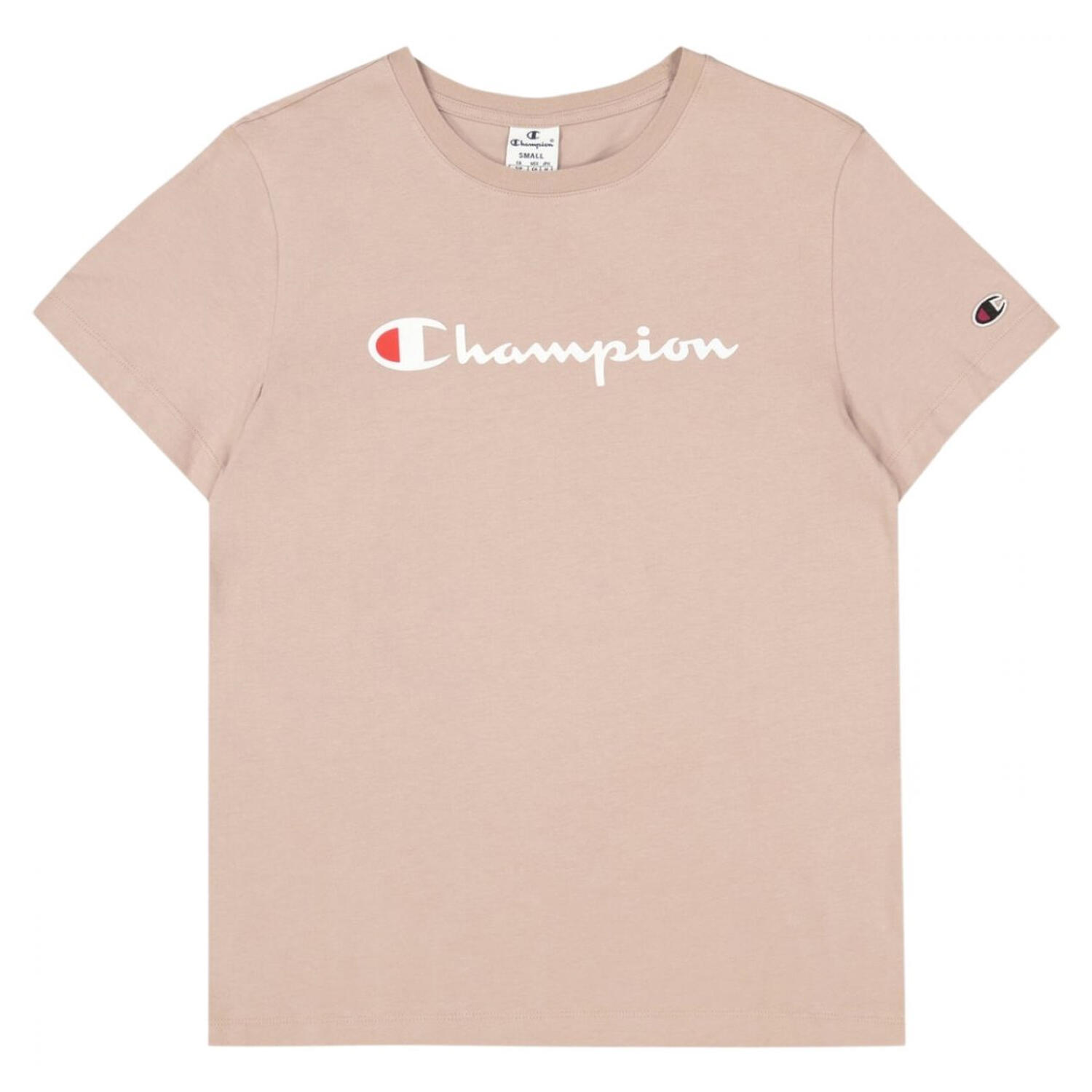 Dames gebrandmerkt mouw Tshirt (Beige/Roze) 2/4
