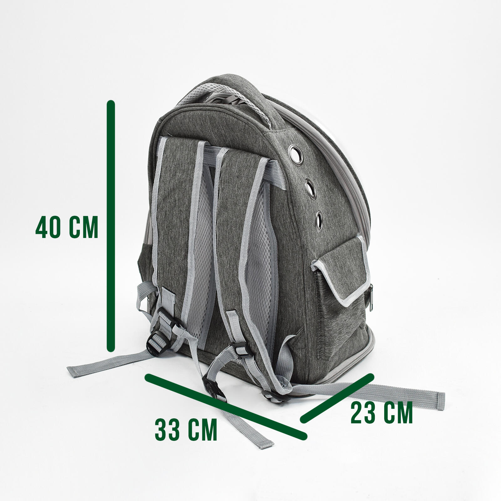 Mochila de transporte con burbuja para perro/gato 2/7