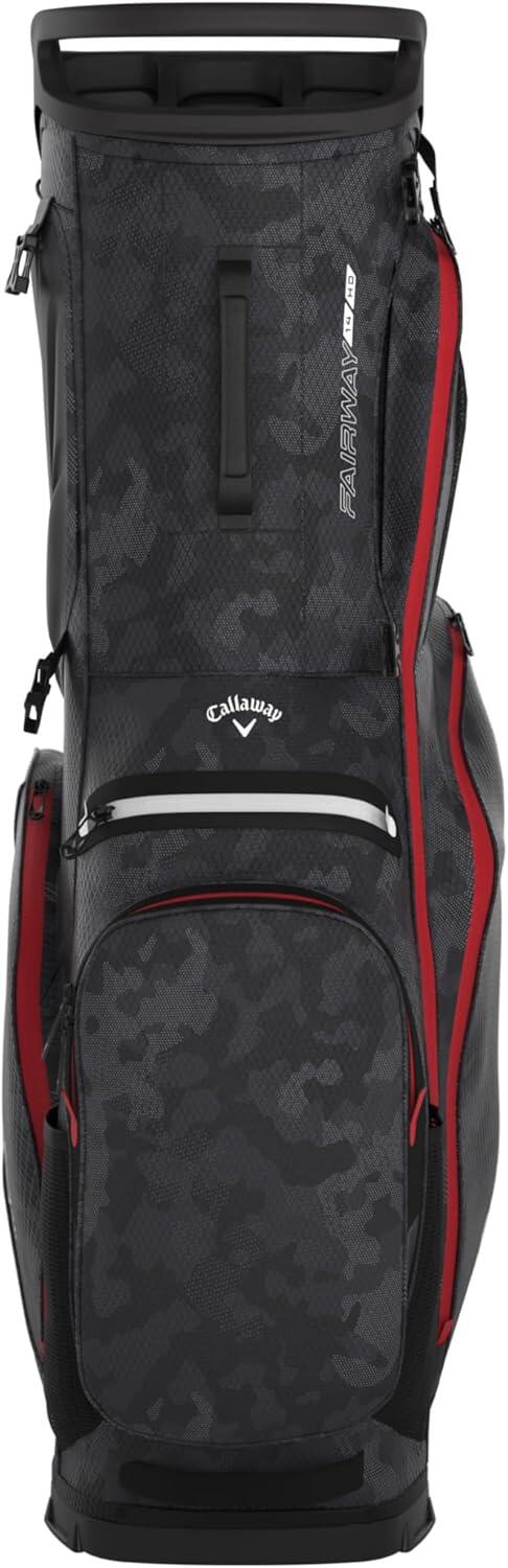 Callaway Fairway 14 HD 26 Saco de golfe com tripé, camuflagem preto/vermelho 2/4