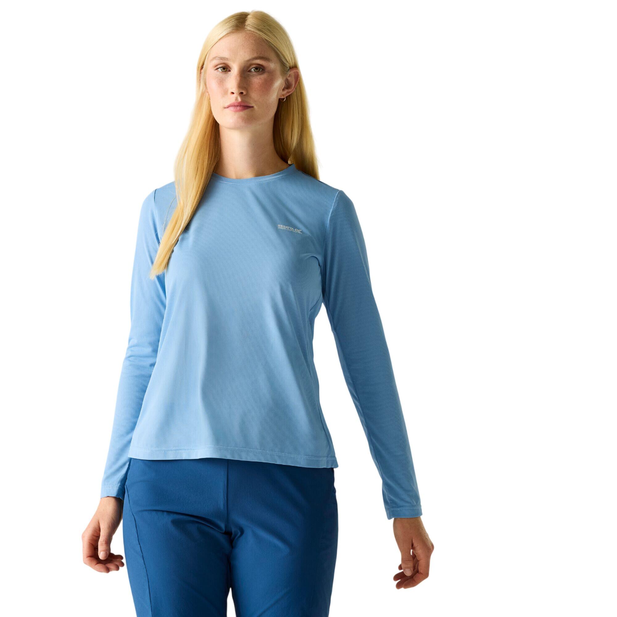 Womens/Ladies Mindo Insect Repellent LongSleeved TShirt (Denim Blue) 4/5