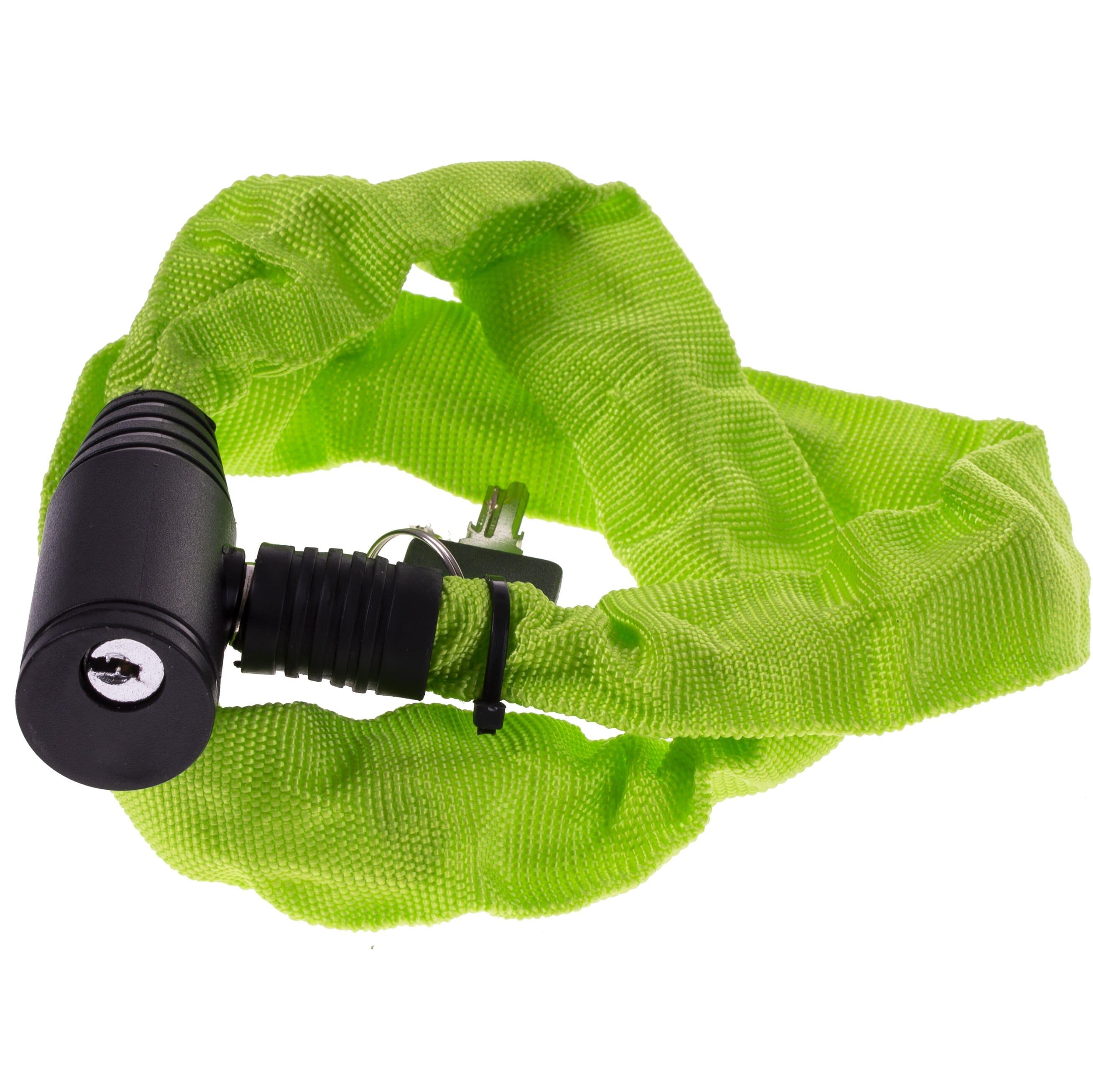 Zapięcie rowerowe łańcuch 80 cm/3,5 mm Profex na klucz zielone 1/2