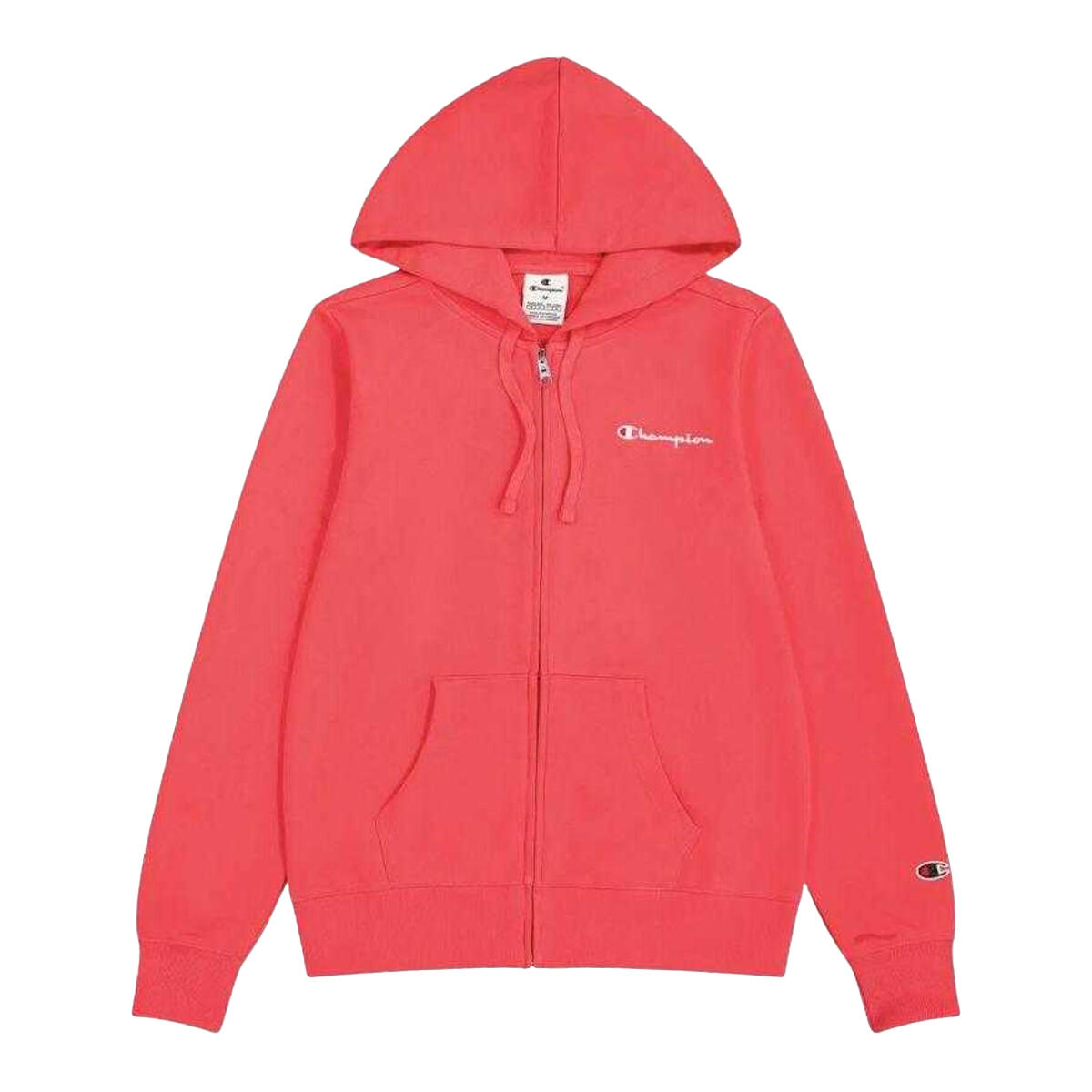 Felpa Con Cappuccio E Zip Intera Donna Champion Rosa 2/4