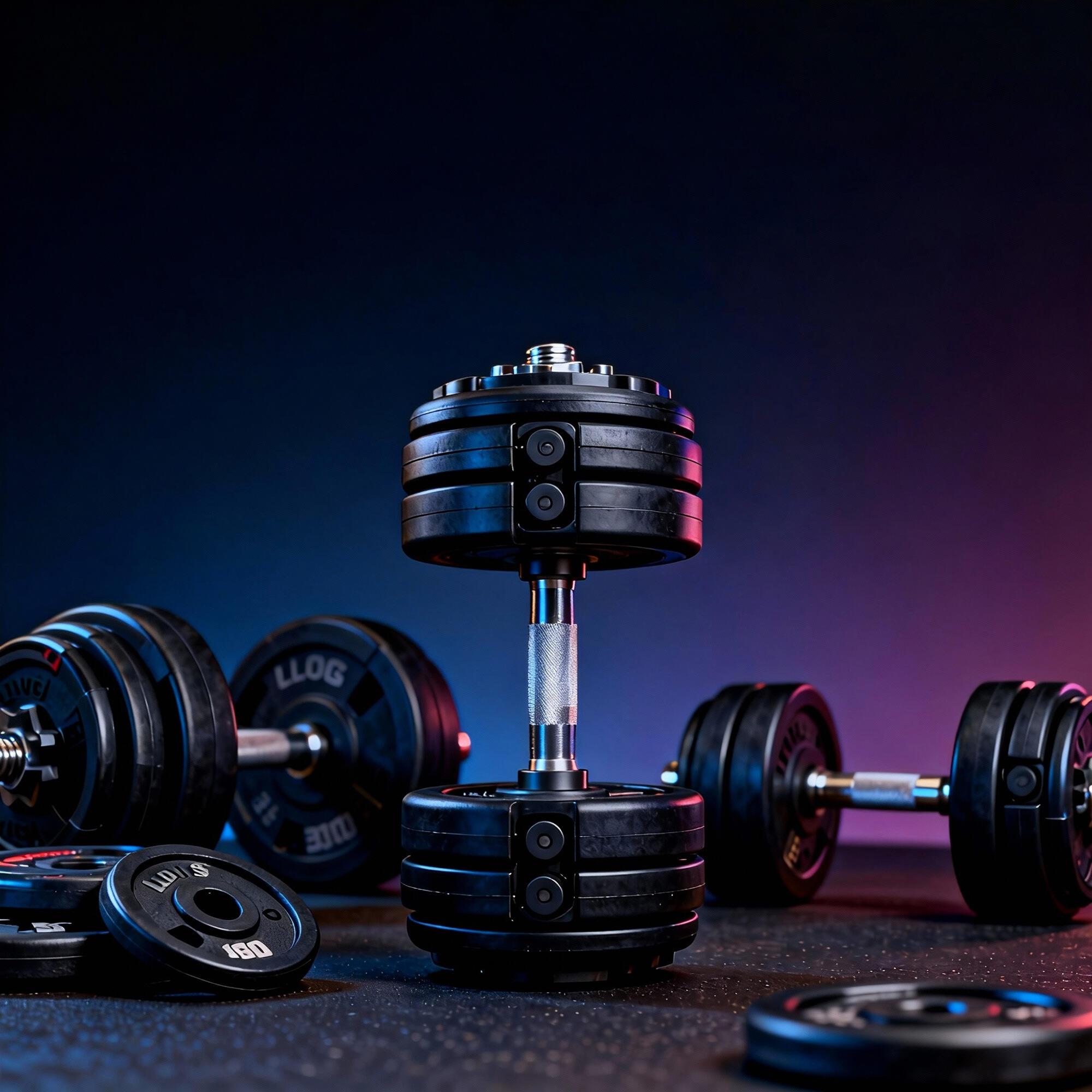 Conjunto de Halteres SPORTNOW Multicolor 5/5