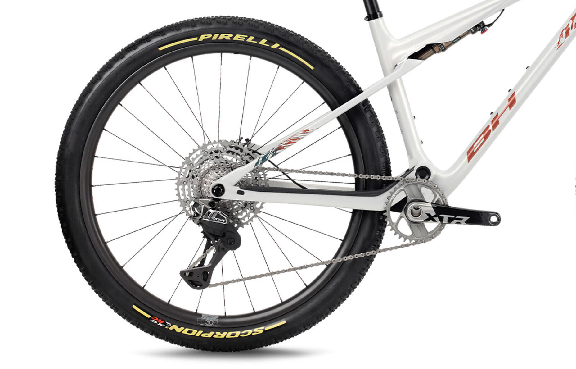 Bicicleta Mtb Bh Lynx Sls 9.0 blanco-naranja 3/3