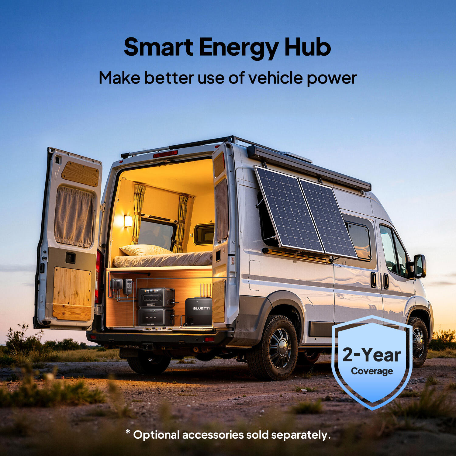 Elite 200 V2 2048Wh + Ładowarka2 BLUETTI  szybkie ładowanie auto do przenośnej 9/13