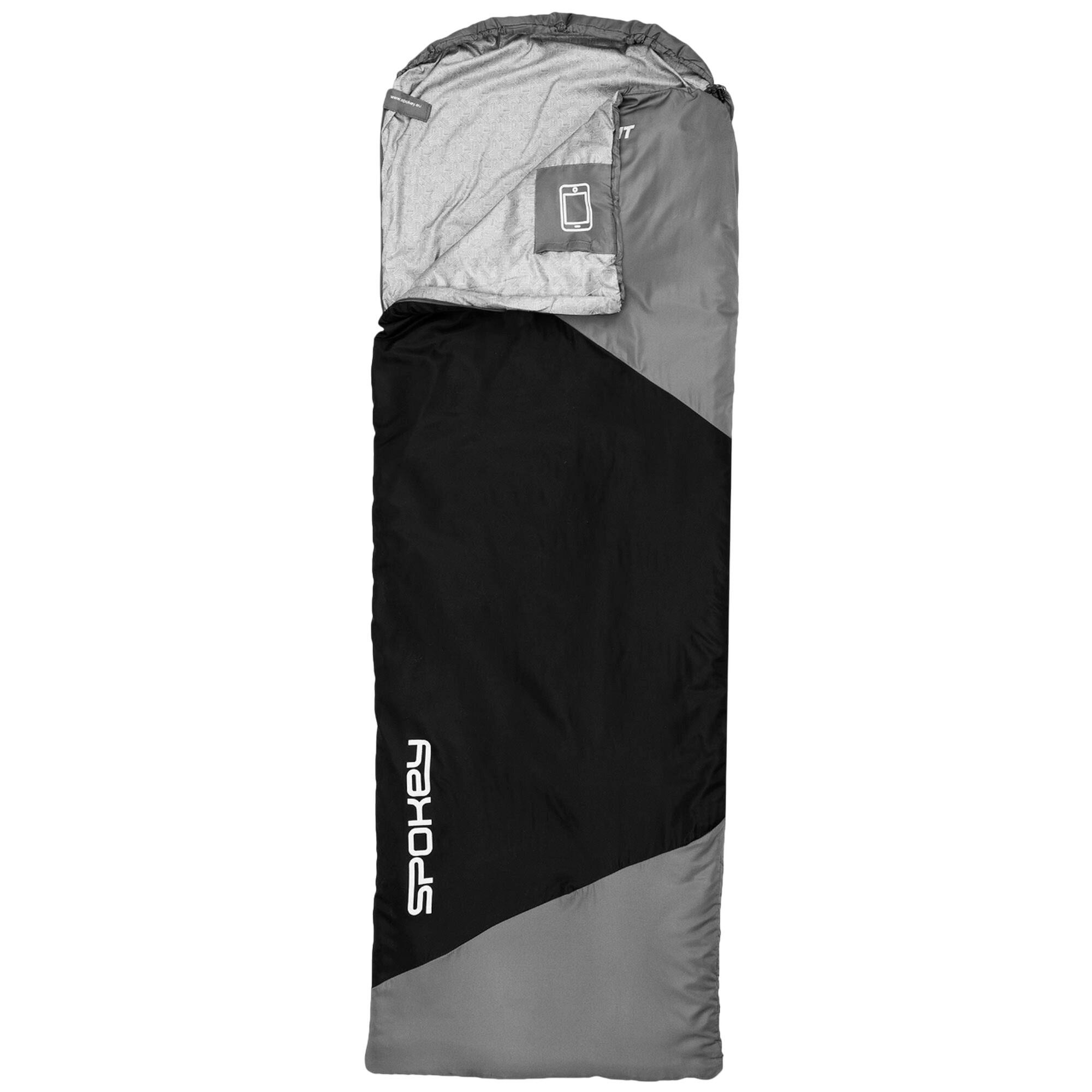 Ultraleggero Sacco A Pelo Spokey 600II Nero Argento 4/4