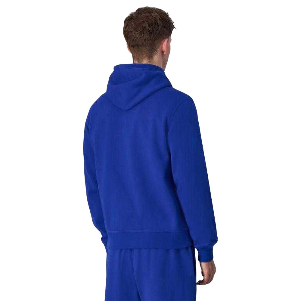 Felpa Con Cappuccio Logo Uomo Champion Blu 3/4