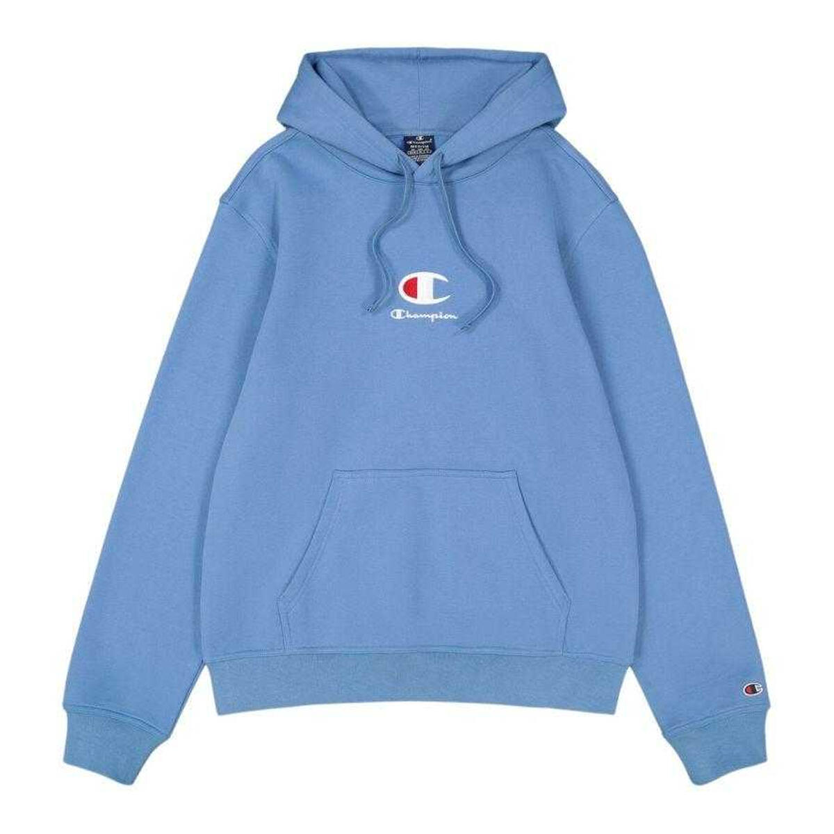 Felpa Con Cappuccio Standard Logo Uomo Champion Blu 2/4