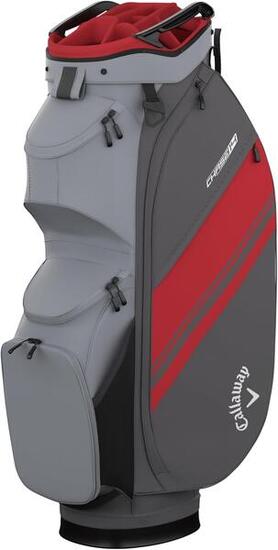 Callaway Golf Chase 14 Cart Bag 26, sac de golf pour chariot, graphite/rouge