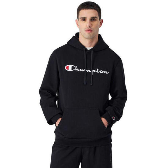 Sweat À Capuche Motif/style Logo Brodé Homme (Noir)