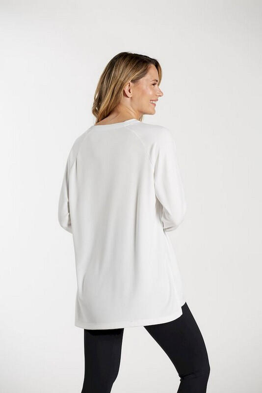Sudadera Fitness Mujer Ditchil Sweat Intelligent Blanco 3/7