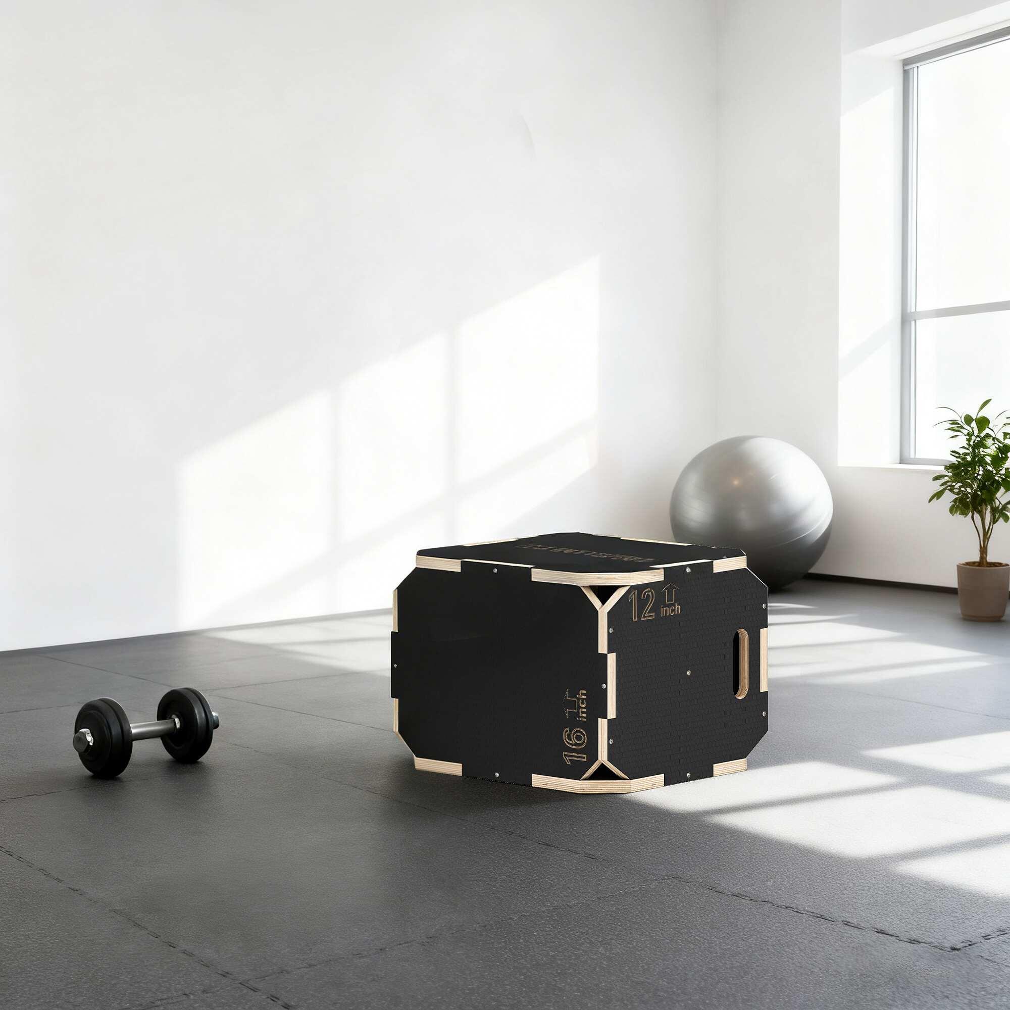 Caixa Pliométrica SPORTNOW Preto 4/5