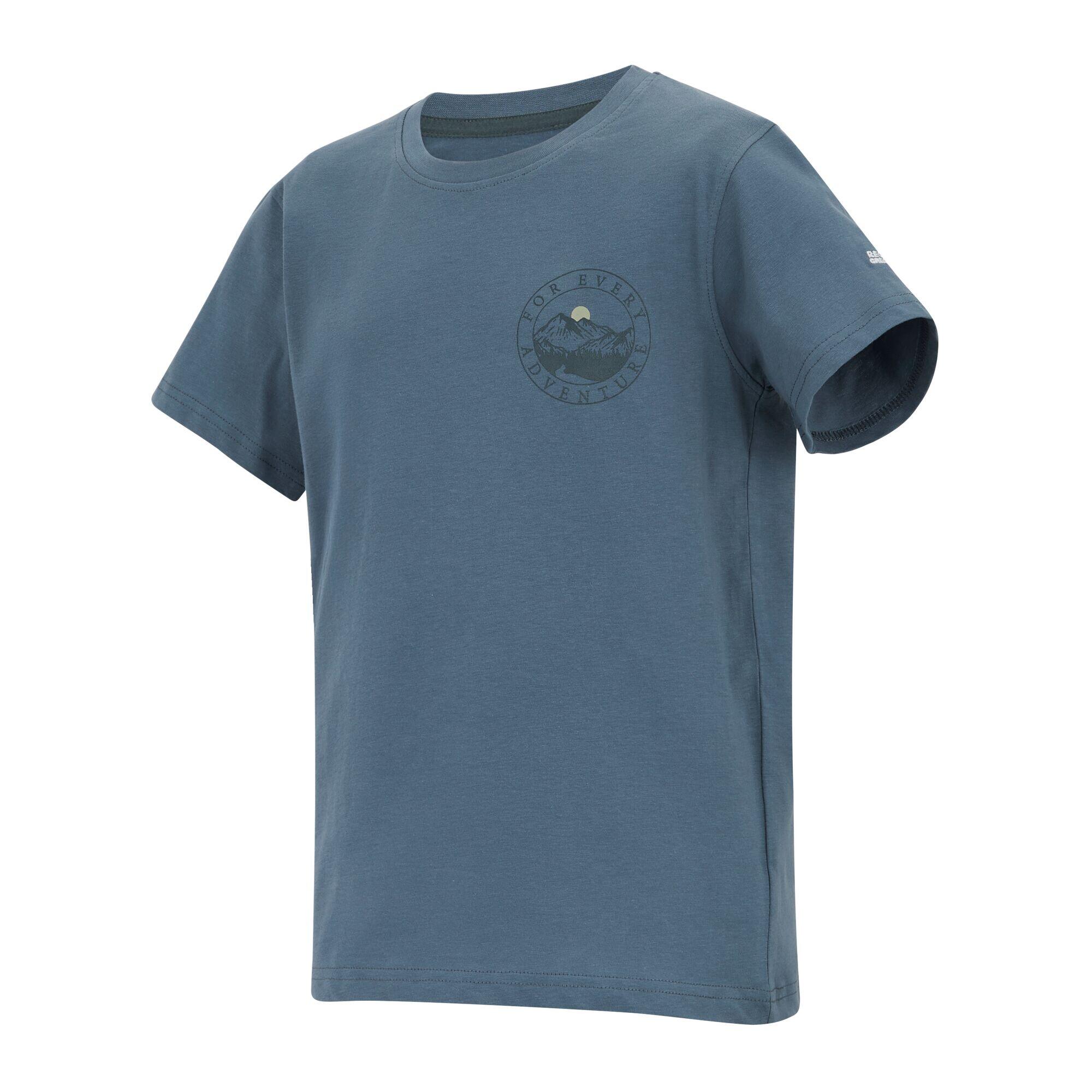 Tshirt Motif/style Graphique BOSLEY FOR EVERY ADVENTURE Enfant (Bleu De Chine) 3/4