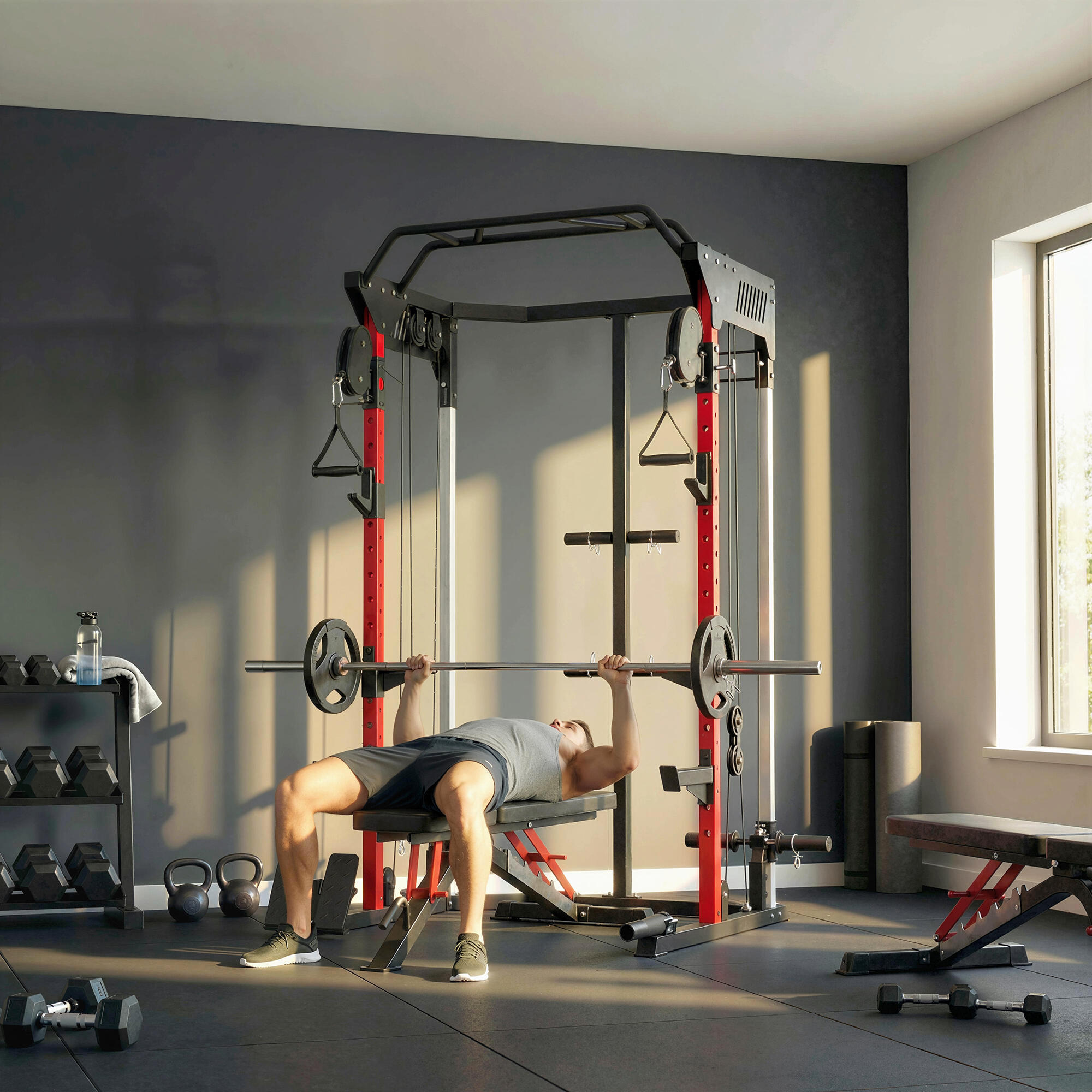 Station de musculation power rack  900kg 4/5
