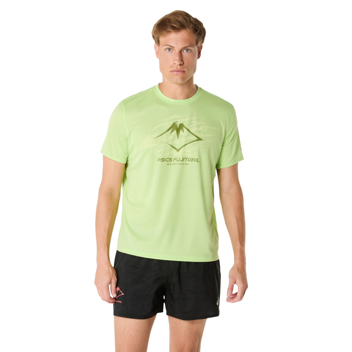 Tshirt Motif/style Logo FUJITRAIL Homme (Vert) 2/4