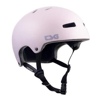 Helm - Superlichte helm met grafisch ontwerp en lichtpaarse kleurovergang - S/M