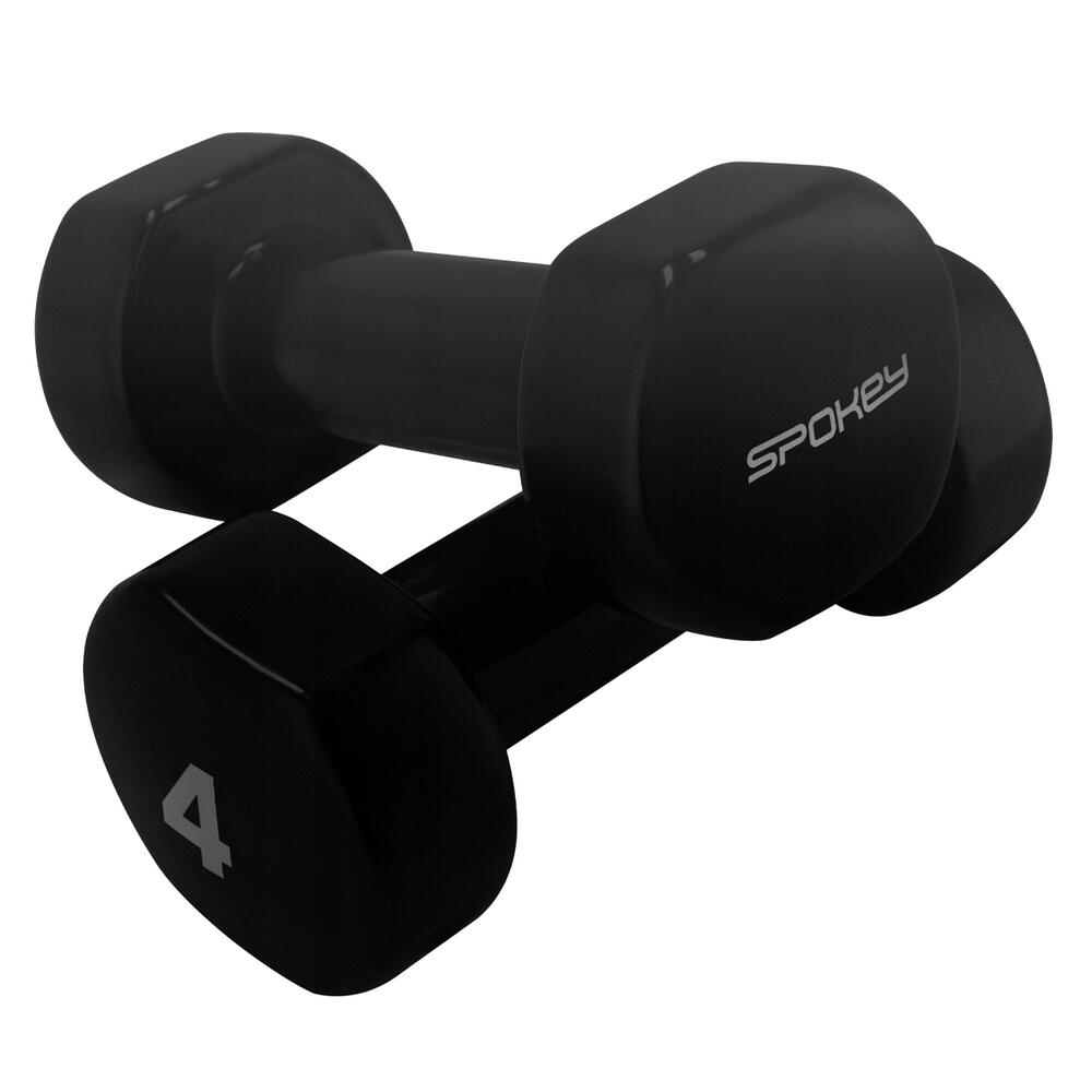 Vinyl Shaped Dumbbell (Pack Of 2) (Black) 3/3