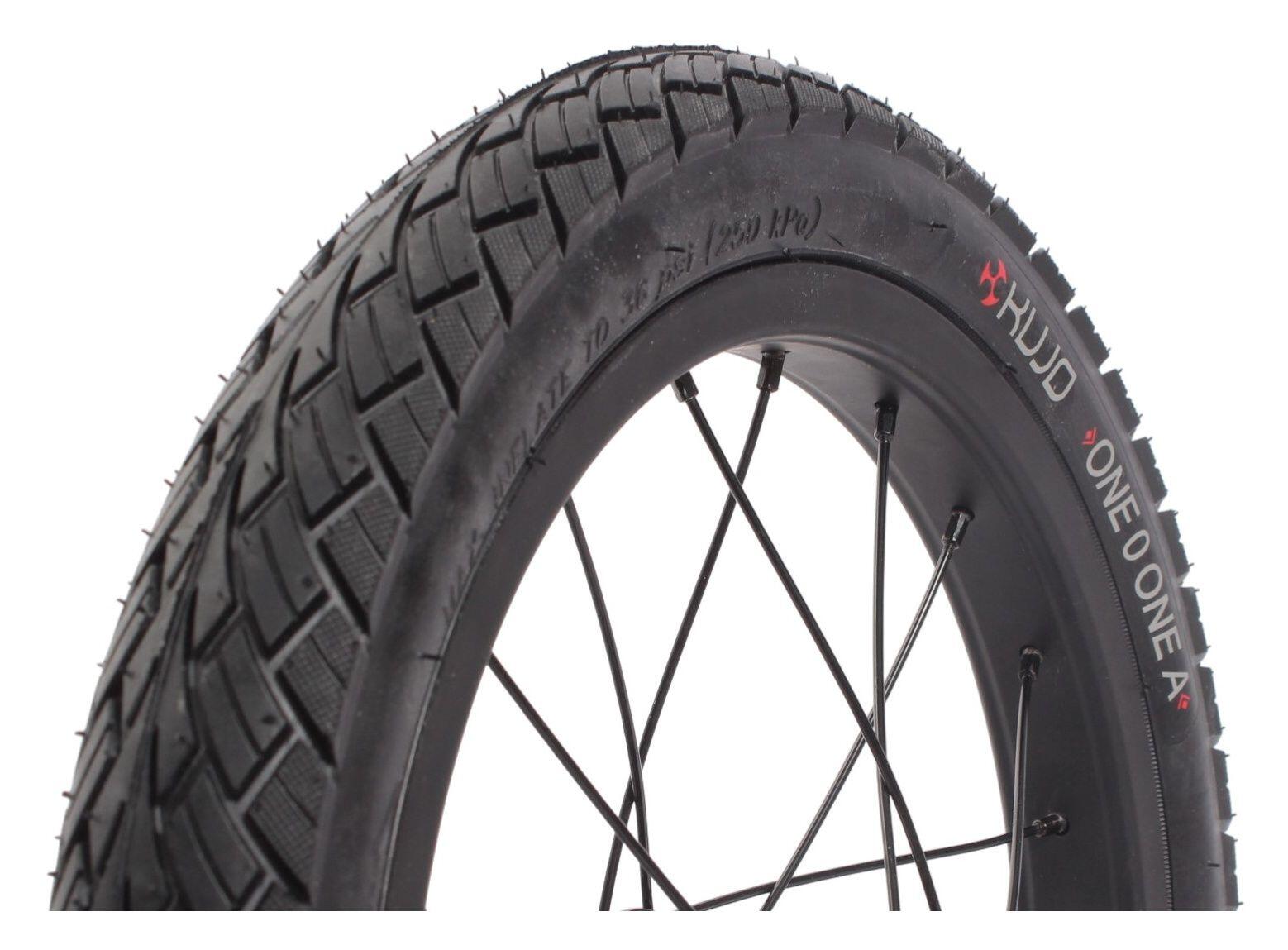 Kujo Camera D'Aria Per Bicicletta 24 Pollici, Larghezza 1.75-2.125, Valvola Auto (AV), Gomma Butyl Alta Qualità, ETRTO 47/57-507