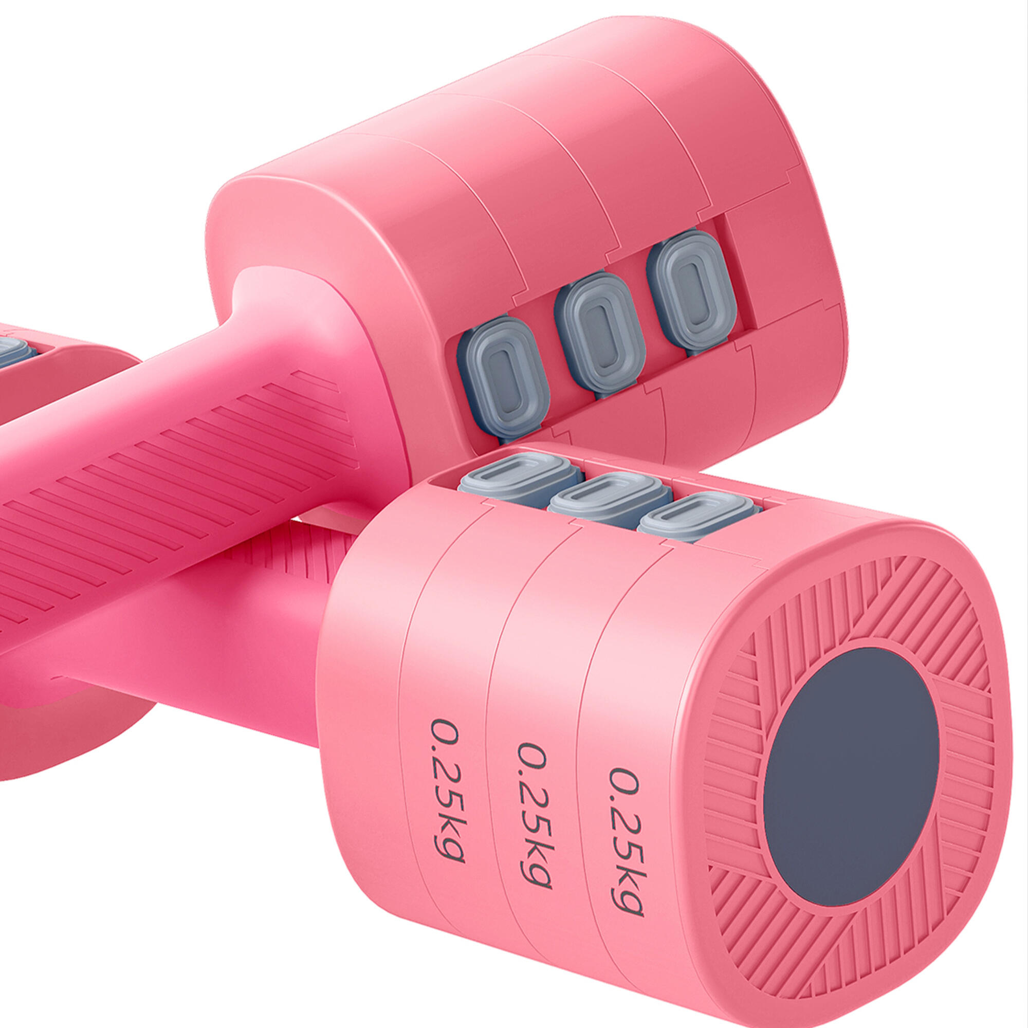 Juego de Mancuernas SPORTNOW 26.6x7.5x7.5 cm Rosa 4/5