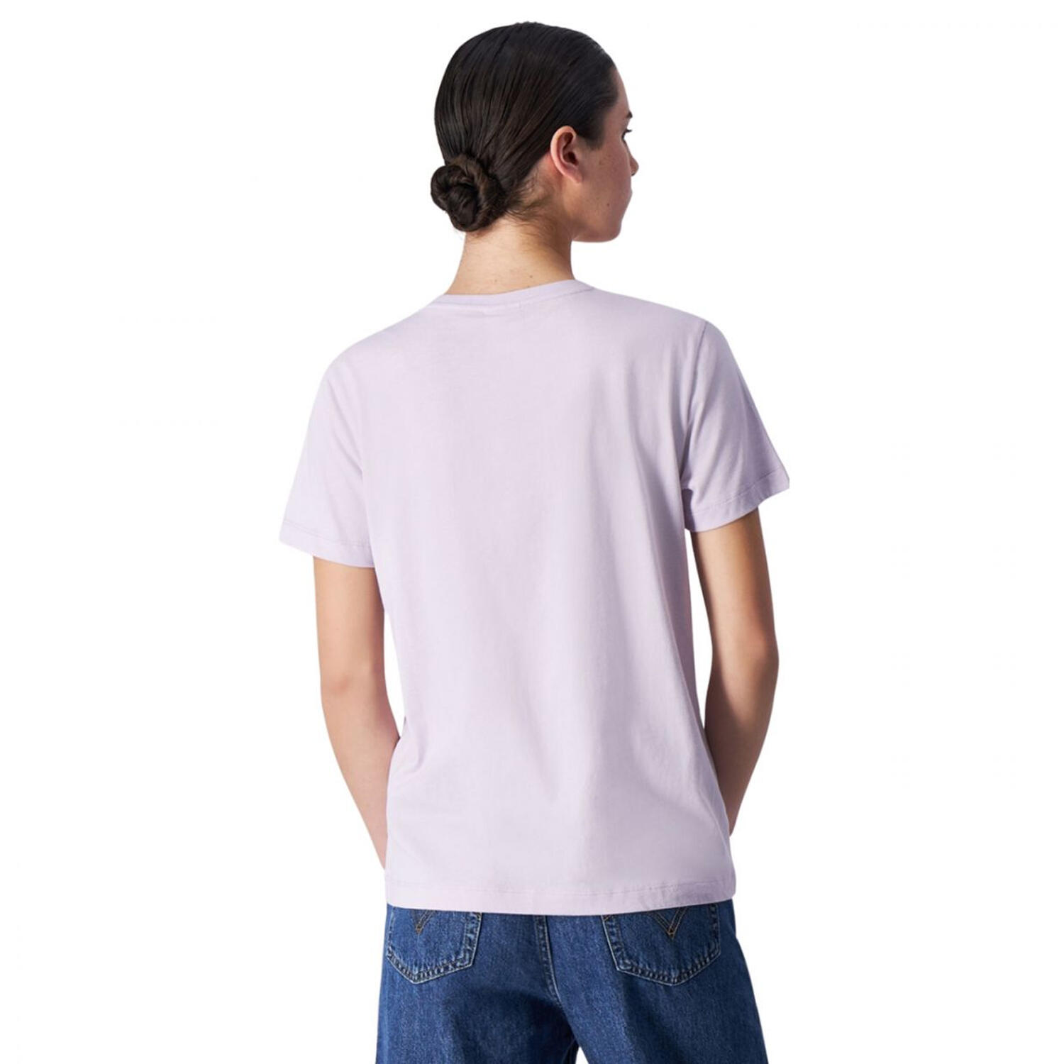 Maglietta Manica Con Marchio Donna Champion Violetto 3/4
