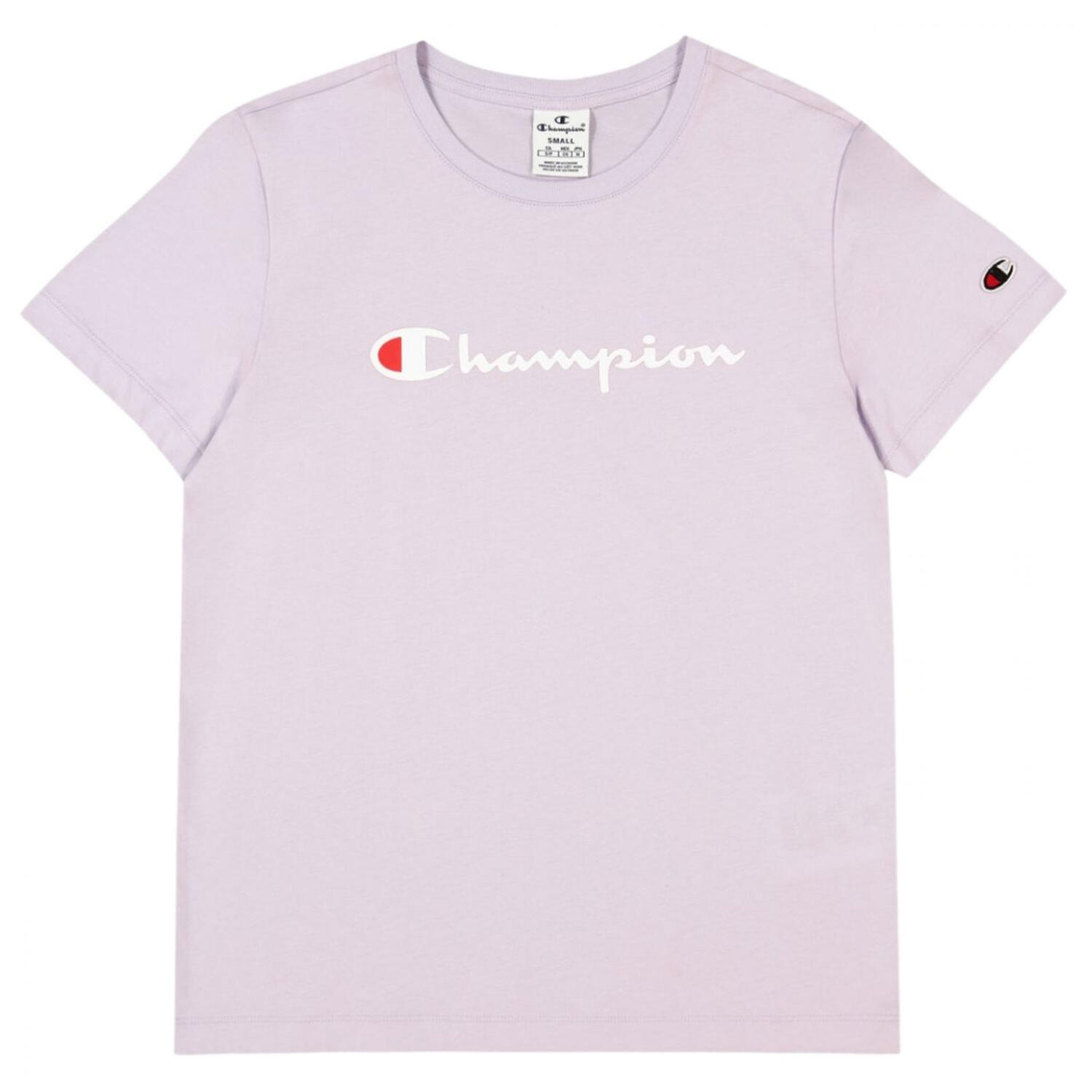 Maglietta Manica Con Marchio Donna Champion Violetto 2/4