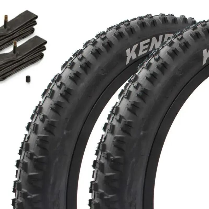 KENDA AMRAK 20-inch x 2.20-inch black BMX tyre set + front inner tube