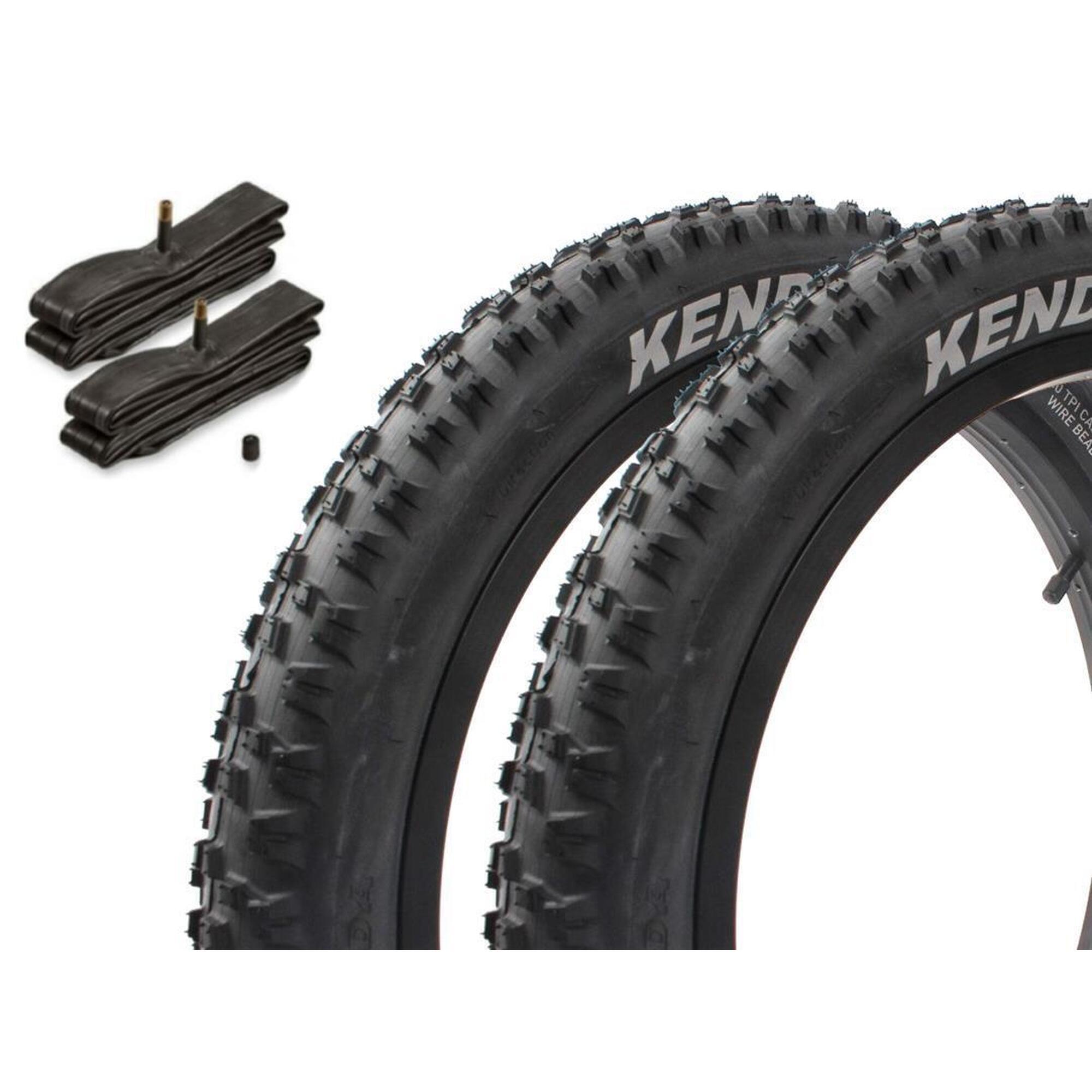 KENDA Sada plášťů BMX KENDA AMRAK 20 palců x 2,20 palců černá + duše AV