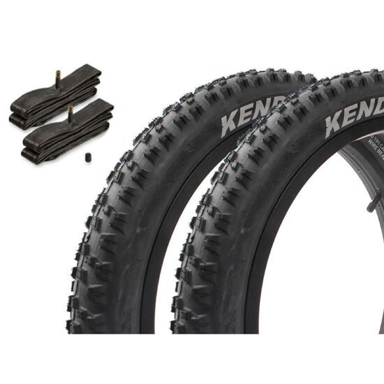 Zestaw opon BMX KENDA AMRAK 20 cali x 2,20 cali czarny + dętka AV