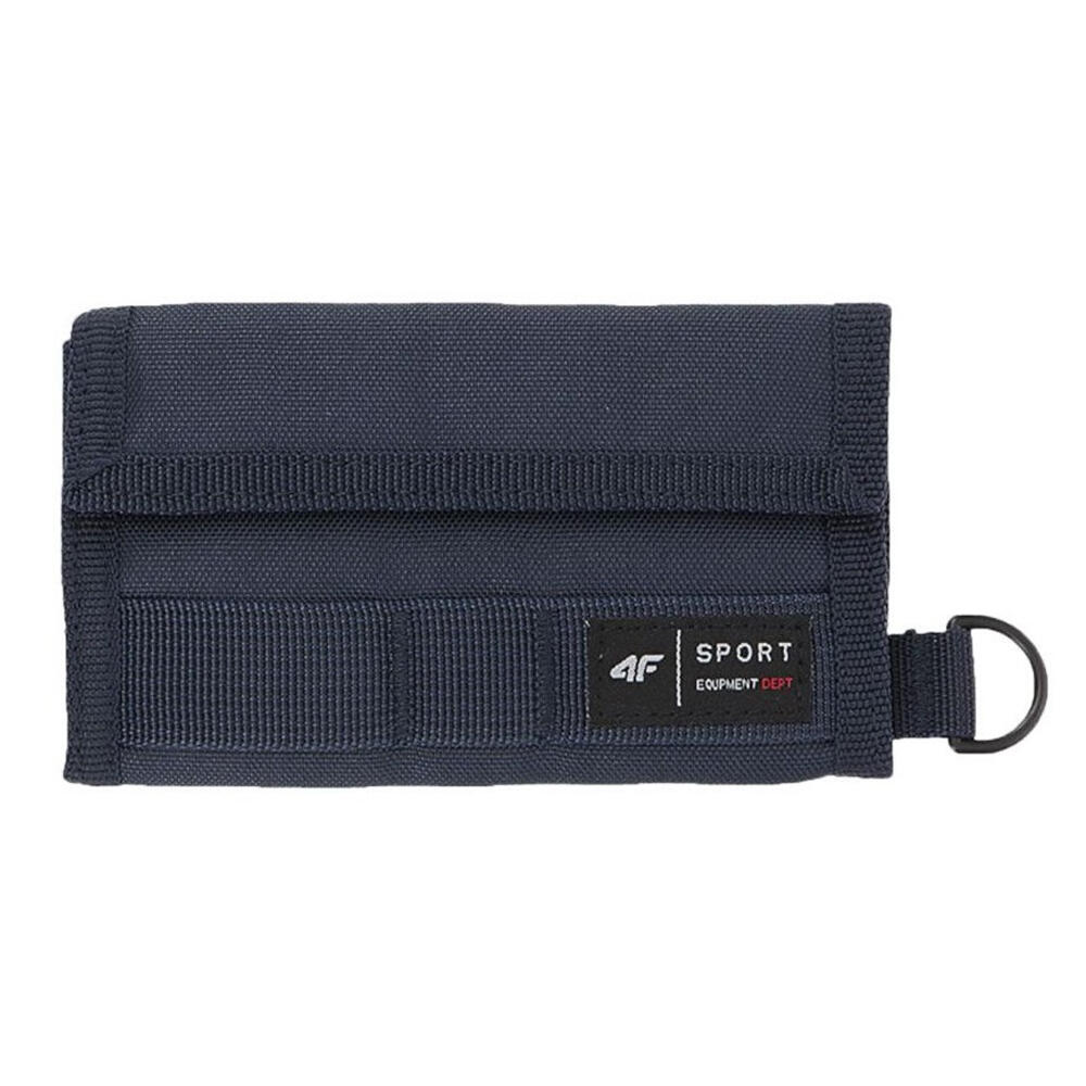 U005 Logo Polyester Wallet (Navy Blue) One Size