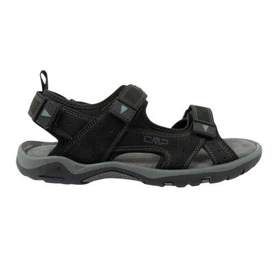Heren almaak leren sandalen (zwart)