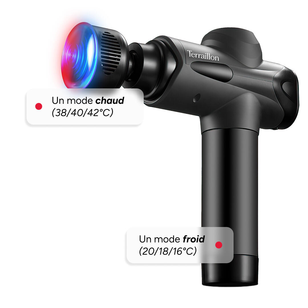 Pistolet de massage embout chaud & froid - GUN MASSAGER EXPERT 5/7