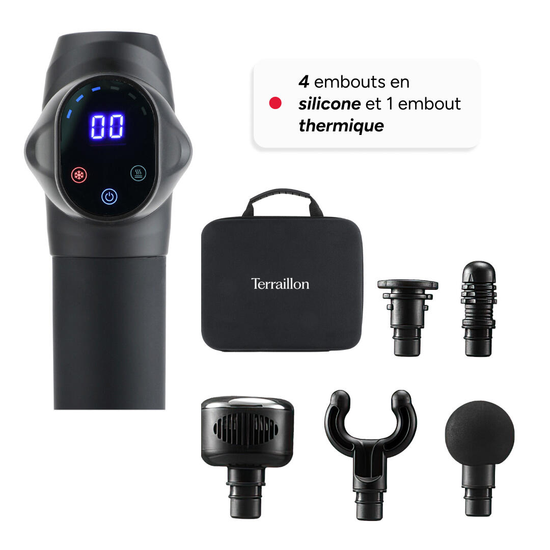Pistolet de massage embout chaud & froid - GUN MASSAGER EXPERT 4/7