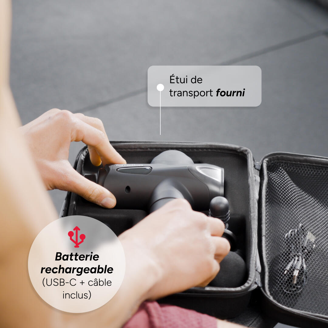 Pistolet de massage embout chaud & froid - GUN MASSAGER EXPERT 6/7