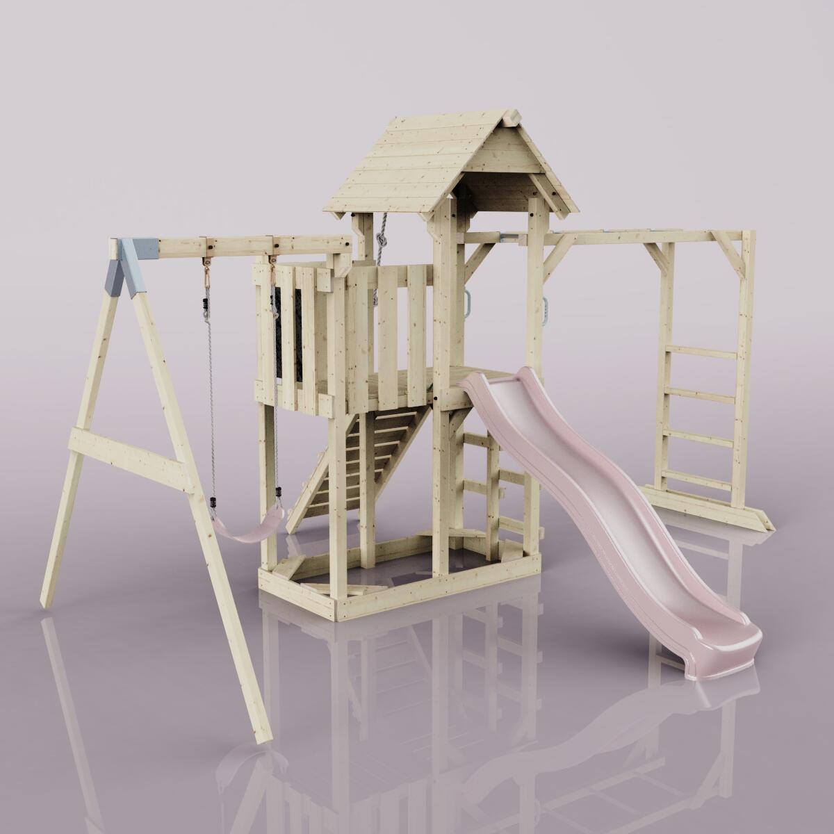 Spielturm Strömsund in Altrosa - 358 × 472 × 275 cm 4/6