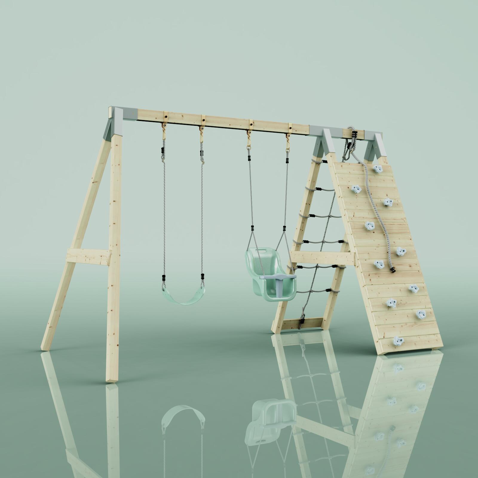 Klettergerüst Kuckuck in Mintgrün - 182 × 326 × 212 cm 4/6