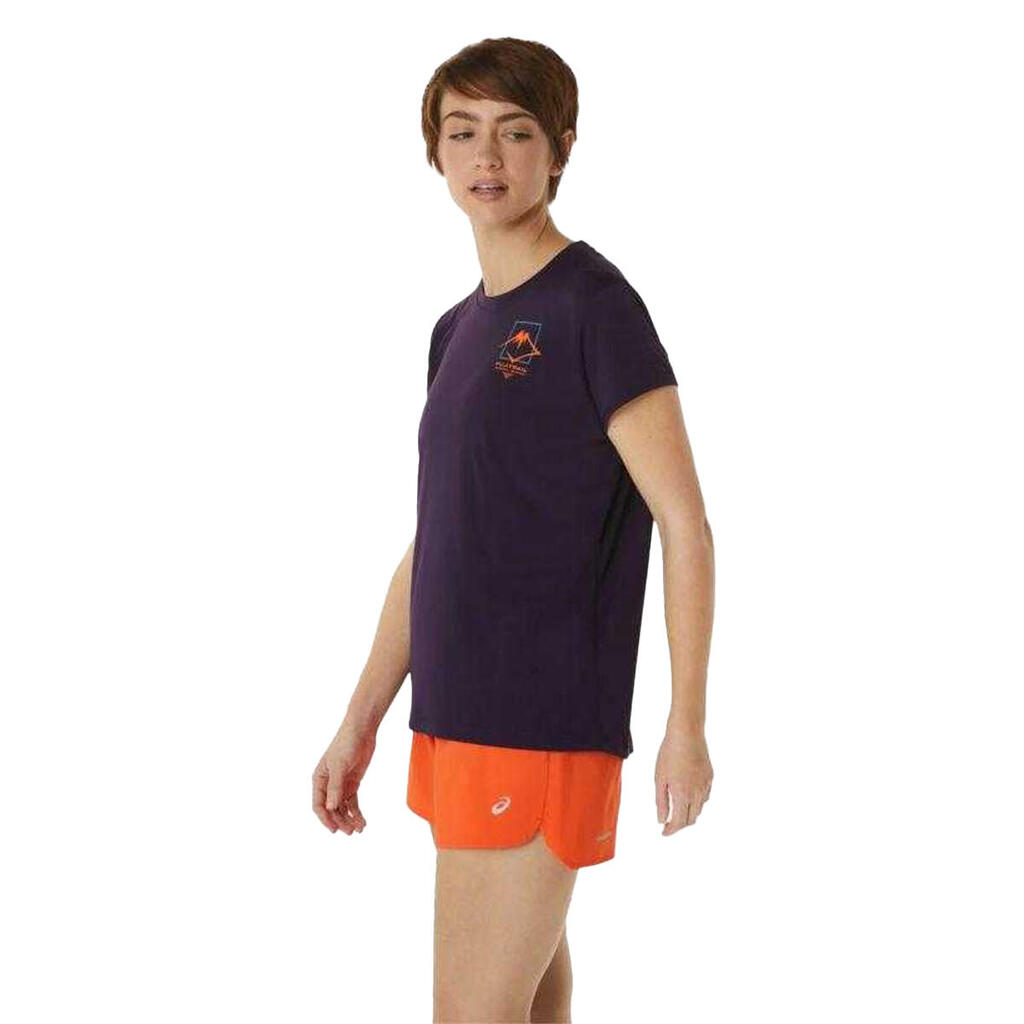 Womens/Ladies Fujitrail Logo ShortSleeved TShirt (Violet)