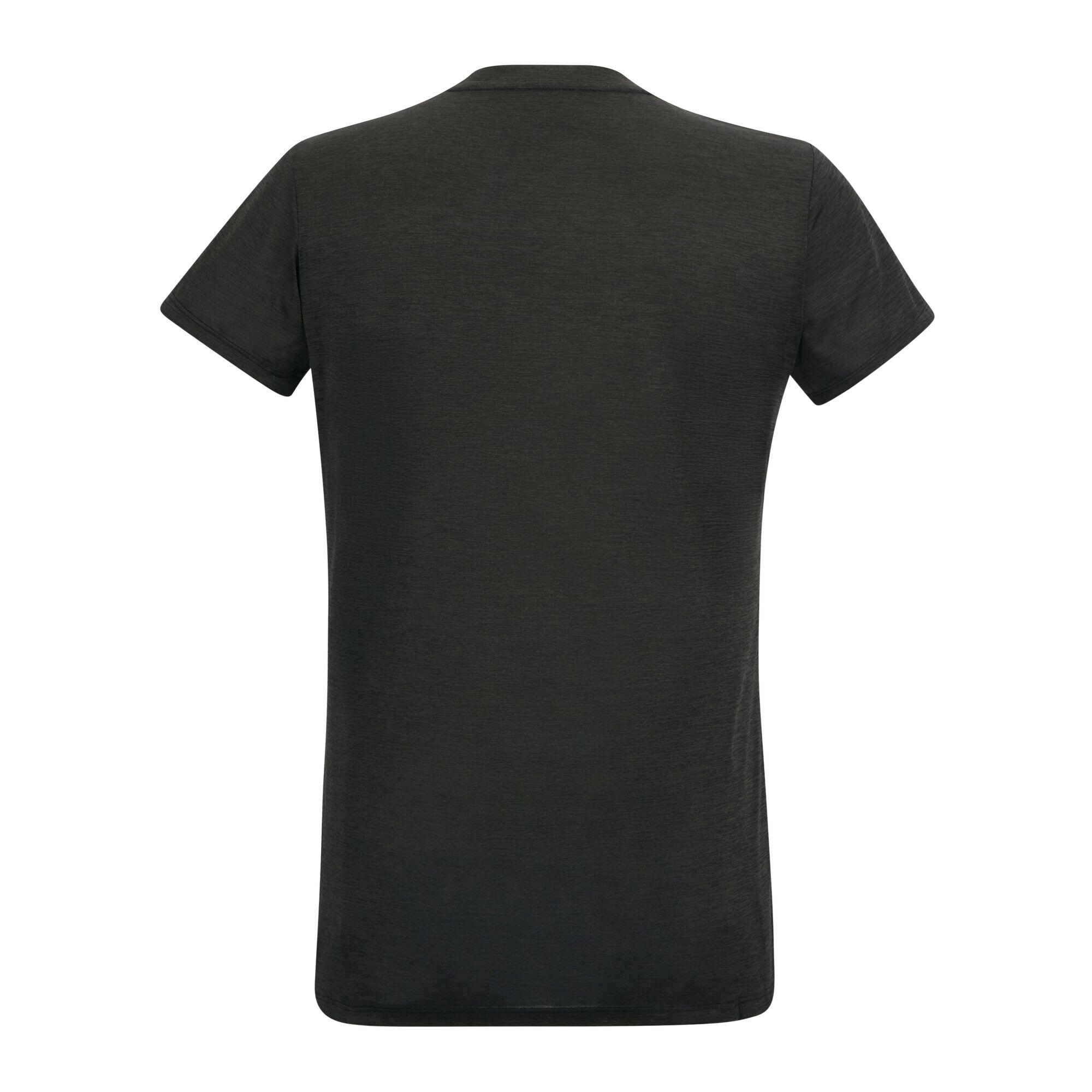 Camiseta Fingal Diseño Dibujos para Mujer Negro Jaspeado 2/5